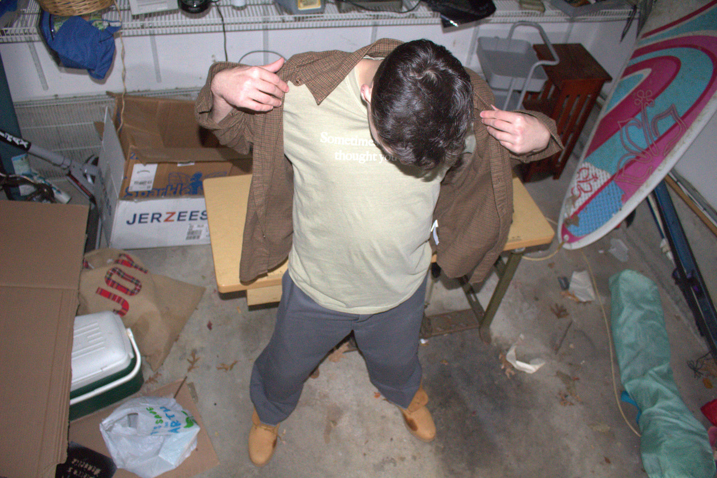 "cigarettes for breakfast" tee