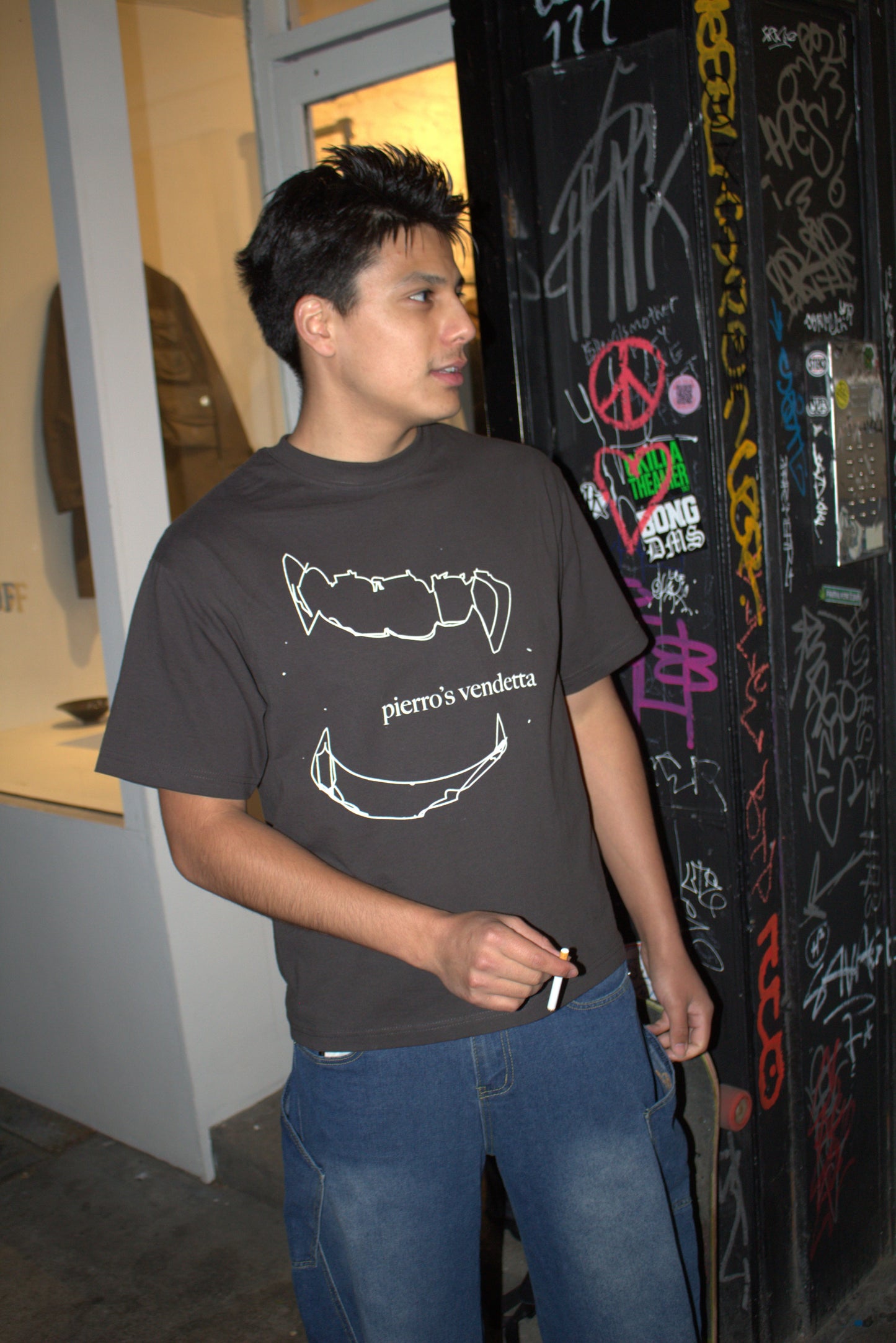 "intentions" box cut tee