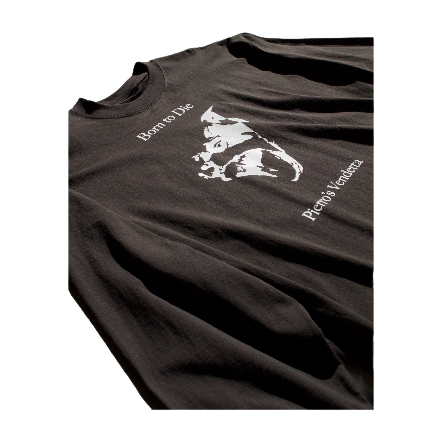 "born to die" oversized long-sleeve tee
